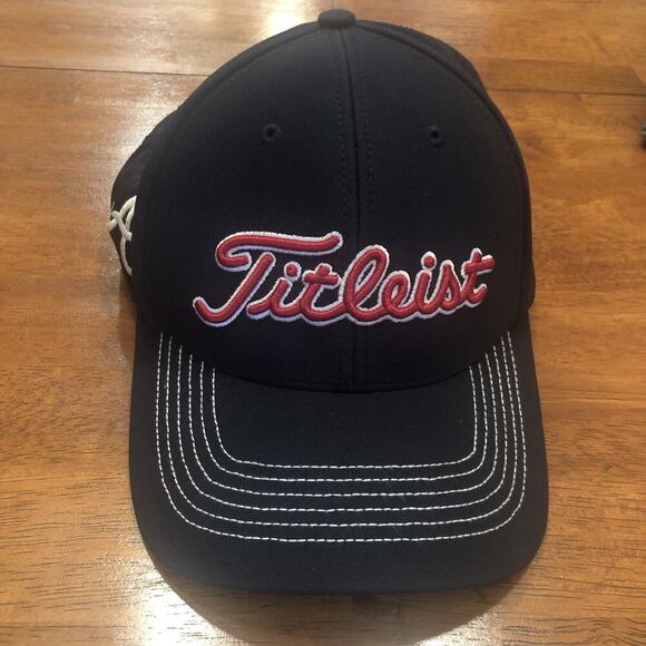 ‘47/Titleist Other - Titleist Golf Hat Atlanta Braves Baseball Adjustable Baseball Cap Navy Blue